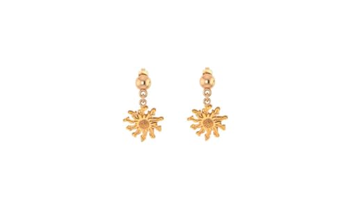 Boucles d'oreilles Eguzkilore en plaqué or 18k, le cadeau basque idéal