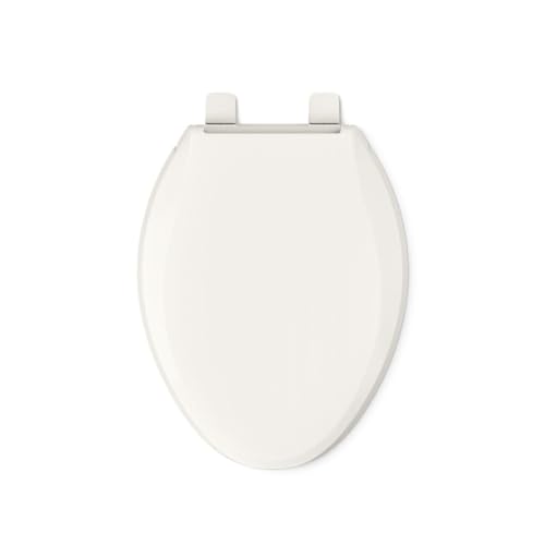 KOHLER 4636-RL-96 Cachet ReadyLatch Elongated Toilet Seat Slow Close Soft Close, Toilet Seat Quiet Lid, Contoured Grip-Tight Bumpers Installation Hardware, Apartment Essentials, Biscuit