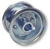 4" Wheel, Steel, Assembly With 1" Live Axle Hub, 2 Piece Rim, 2 3/4" Wide