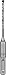 Harter  günstig Kaufen-Bosch 1x EXPERT SDS plus-7X Hammerbohrer (für Weichgestein, Harter Stein, Ø 4,00 mm, Professional Zubehör Bohrhammer)