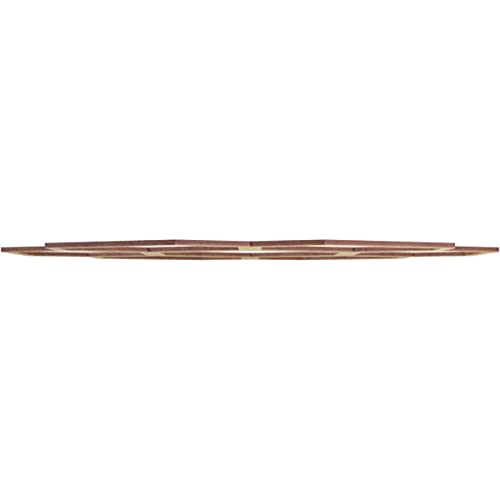 Image of Ekena Millwork 26 inchOD x 11 1 /8 inchID x 1 /4 inchT Florin Wood Fretwork Pierced Ceiling Medallion, Hickory