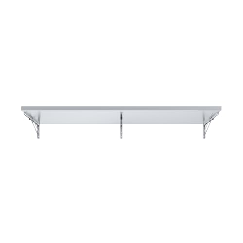 Image of AmGood Stainless Steel Folding Wall Shelf 18 in. x 72 in. | NSF | Concession Stand, Food Truck, Kitchen, Restaurant, Garage, Laundry, Utility Room