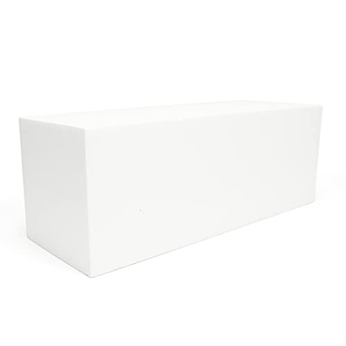 Blue Handcart Craft Foam Rectangle Sculpting Block For Crafting, Modeling, Art Projects And Floral Arrangements, 14.2 X 5.1 X 5.1Inch