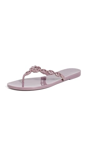 Tory Burch Womens Gemini Link Jelly Sandals Light Mauve 6 Medium US