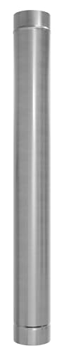 Image of Sealey ABI1700AK2 150mm Stainless Steel Exhaust/Flue End Pipe for ABI1700 1000mm