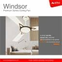 Image of ACTIVA Windsor 1200mm Ceiling Fan | 390 RPM High Speed | Pure Copper Motor | Anti-Dust Coating | 1 Star BEE Rated | 2 Year Warranty (Bronze Ivroy)