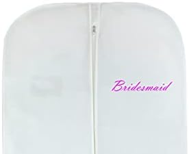 Wedding Dress Bag | Bridesmaid Mother of The Bride Maid of Honour Dress Cover Bag | Long Dress Bags Covers 72 inch | Dress Covers Garment Bags full Length Cover Bag (Bridesmaid)