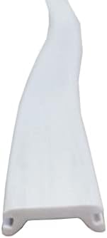 Automotive Authority LLC Narrow 0.6" RV Marine Camper Vinyl Insert Trim Mold Screw Cover (White, 25 ft)