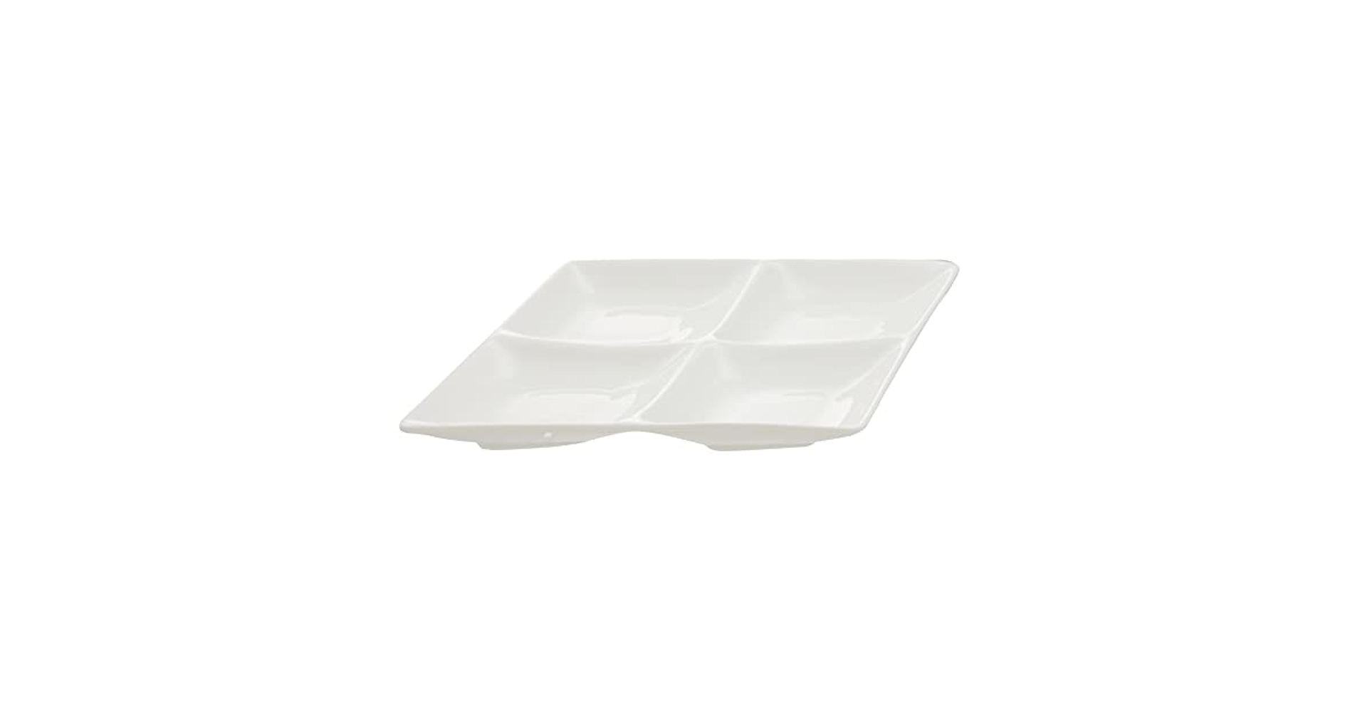 Amazon.co.jp: 西田(Nishida) 菱型4つ仕切り盛皿 盛皿 仕切り皿