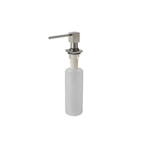 RHRYTCH Dispensador de jabón, dispensador de jabón para cocina, acero inoxidable, bomba integrada, fregadero de cocina, dispensador de jabón