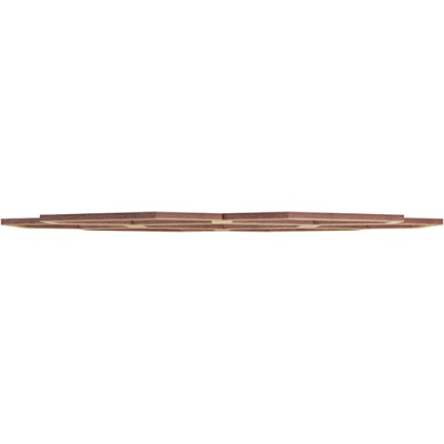 Image of Ekena Millwork 18 inchOD x 6 3 /8 inchID x 3 /8 inchT Florin Wood Fretwork Pierced Ceiling Medallion, Hickory