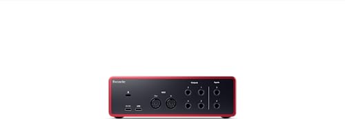 Image of Focusrite Scarlett 4i4 4th Gen USB Audio Interface, for Musicians, Songwriters, Guitarists, Content Creators - High-Fidelity, Studio Quality Recording, and All the Software You Need to Record