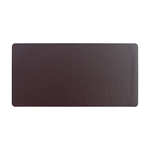 Chemin de table en cuir PU marron 60x40 cm imperméable pour salle à manger