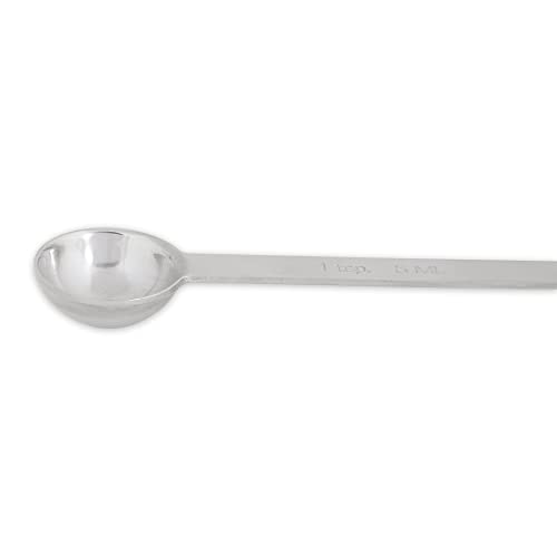 Rsvp International Endurance Kitchen Collection Open Stock Measuring Spoon, Stainless Steel, Dishwasher Safe, 1-Teaspoon #TOP1