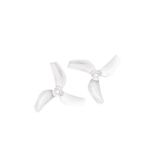 Hélices para reparar mini drones con eje de 1 mm y diseño tripala transparente 1