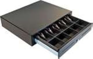 APG VBS320-BL1915-542 Vasario Series Standard Duty Cash Drawer, MultiPRO 24V Interface, Stainless Steel Front with Dual Media Slots, Fixed 5X5 Till, Keyed 542, 19