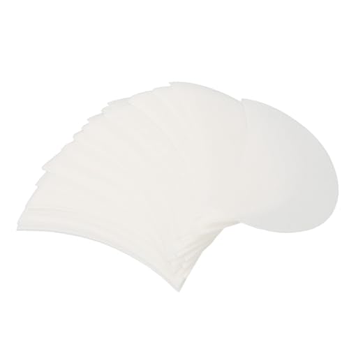 100 protectores de sombra de ojos en forma de media luna para prevenir residuos de maquillaje, almohadilla cosmética para sombra de ojos, no tejido, sin pelusa, ayuda para