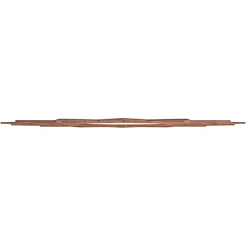 Image of Ekena Millwork 38 inchOD x 14 5 /8 inchID x 1 /4 inchT Eleanor Wood Fretwork Pierced Ceiling Medallion, Walnut