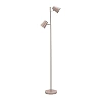 ValueLights | Natural Metal 2 Way Standing Floor Lamp | Floor Lamps & Torchieres, Home Décor & Improvement Essential | Includes Bulb
