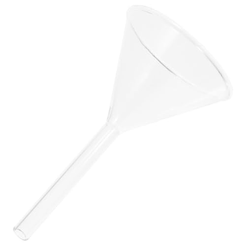 Beaupretty Scientific Glass Funnel 75mm Triangular Filter Funnel for Chemical Filtration and Laboratory Liquid Transfer for Classroom and Industrial Use