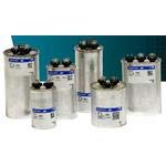 97F9827, Cap Film 10uF/25uF 370VAC PP 6% (53.85 X 98.55mm) Clamp Mount Aluminum Cylindrical Can 70°C