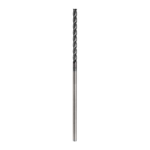 Image of HARFINGTON Carbide Square Nose End Mill Bit 3 /32 inch Cut Dia 4 Flutes TiAlN Coated Milling Cutter for Hardened Steel Metal (3 /32 inch Shank 1 inch Cut Length 3 inch Long 30 Degree Helix)