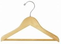 Only Hangers 11" Children's Wooden Hanger w/Pant Bar [ Bundle of 25 ]