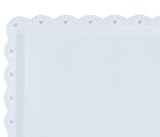 CHEUKYIU 16 Stück Weiß Serviertablett Rechteckig, 36,5 x 23,5cm Kunststoff Servierplatte,...