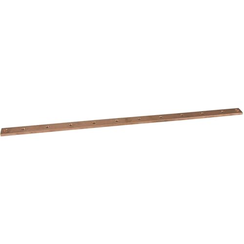 StarTech.com Grounding Bar for Server Racks - 1U or 10U Copper Ground Strip - Rack grounding bar - 10U - GNDBAR1U Brown