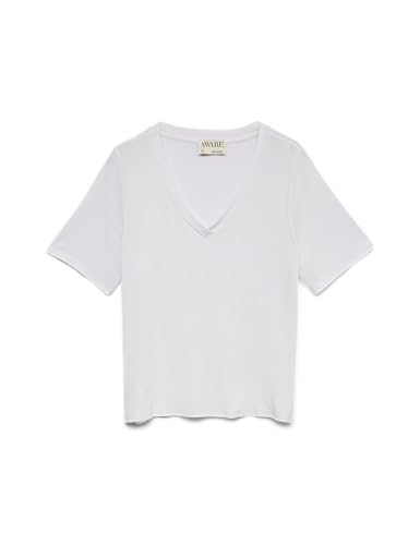 T-shirt col en V VERO MODA col plongeant coupe fluide tee shirt coupe Noos