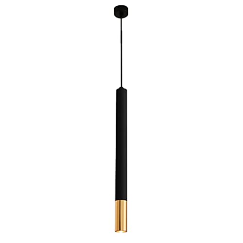 Chandelier LED suspendu noir pour éliminer les zones d'ombre sur une table de repas