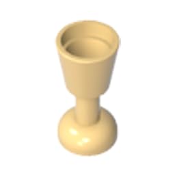 6269 Props Equipment Goblet/Glass 10 Pieces GDS-20891 Compatible with Lego Building Blocks Color:Light yellow 19