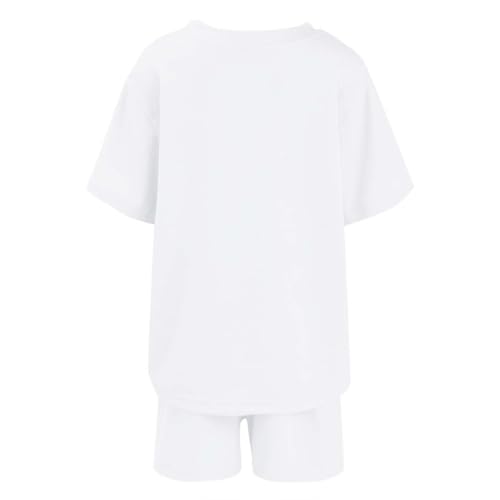 Girls 2 Piece Outfits Active Shorts Set Palm Tree Print Tops and Shorts Matching Workout Set Loung𝐞wear Teen Trendy Clothes3