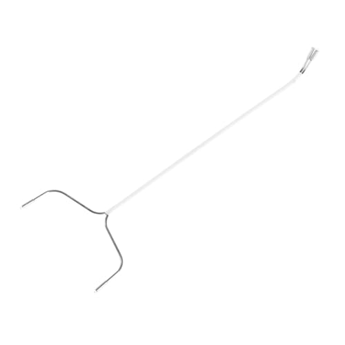 DECHOUS 6 Points Doll Stand Dolls Doll Standing Rack Doll Racks Doll Storage Stand Portable Doll Stand Action Figure Stands Simple Doll Rack Doll Figure Stand Stainless Steel White