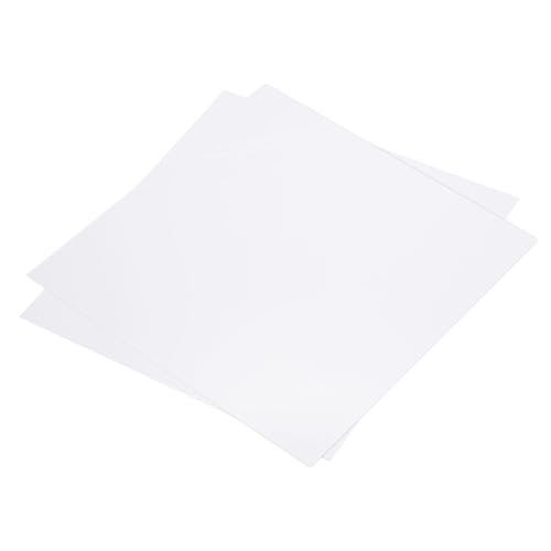 Image of MECCANIXITY White ABS Plastic Sheet 10 x 10 x 0.04 Inch for Building Model, DIY Crafts, Panel, Pack of 2 Pcs