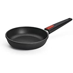 Sartenes Skk O Woll Woll Titanium Nowo - Sartén para freír con mango extraíble, Negro, 20 cm
