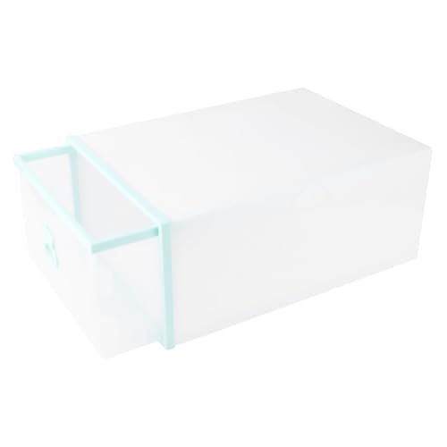 SEWACC Caja Organizadora de Zapatos de Plástico Grueso 33X23X14 CM Ventana Transparente para Guardar Calzado Unisex en Armarios