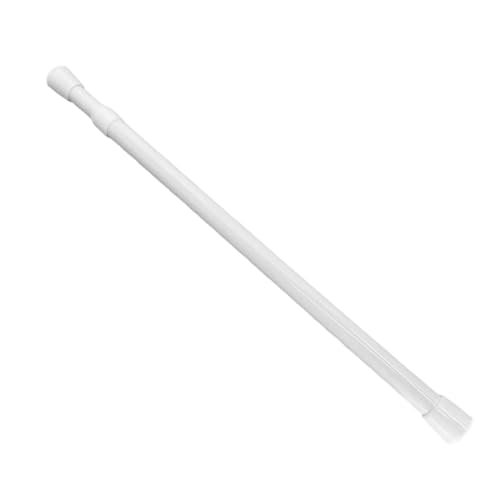 YAYNO Aste per Tende Estensibili 30-50cm Bastoni per Tende Regolabile Bianca Asta Sospesa Molla Pressione Bastoni Asta Tenda Fissaggio Telescopica per Armadi Finestre Libreria