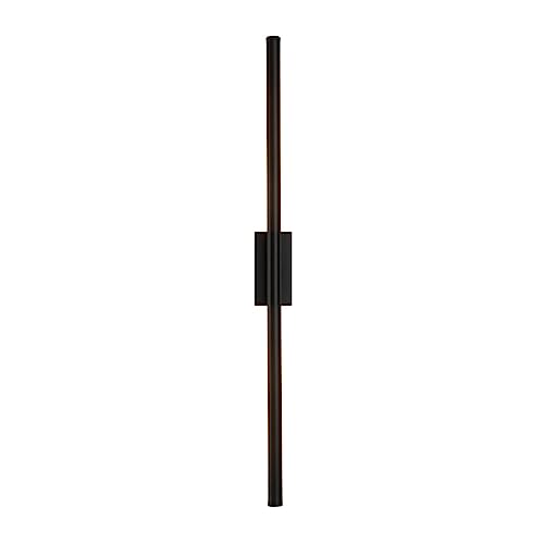 Aplique LED de pared sutil de diseño italiano en acabado negro y oro