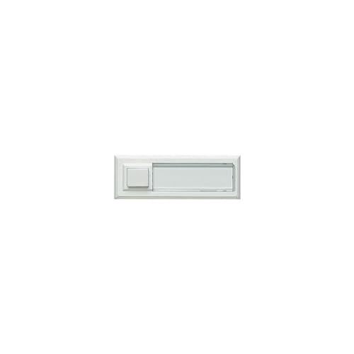 Grothe Klingeltaster AP 1fach ETA 2122 32x90x18mm ws o.bel. COMBIFIX Klingeldrücker 4011459510145 Weiß