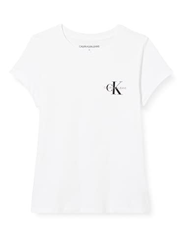 Calvin Klein Jeans 2 Pack Slim T-Shirt Camiseta, CK Black/Bright White, XS (Pack de 2) para Mujer