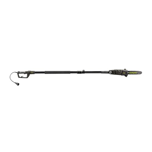 Image of Sun Joe Corded Electric Telescoping Pole Saw, Pruning Power Tool with 10 Inch Bar, 8 Amp Power with 14 Foot Reach for Ground-Level Tree Trimming.