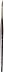 da Vinci Watercolor Series 36Y Paint Brush, Round Harbin Kolinsky Red Sable with Anthracite Hexagonal Handle, Size 6