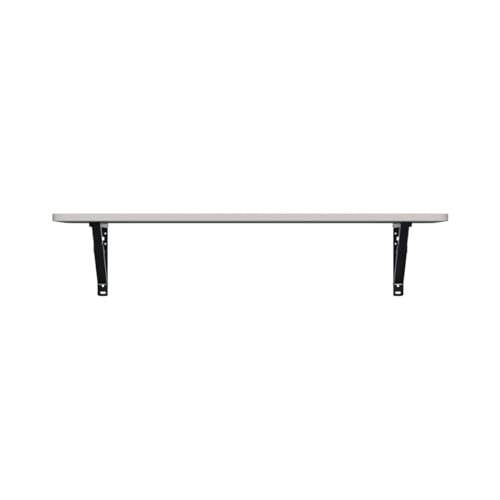 Image of Lukzer Engineered Wood Wall Mounted Folding Table for Kitchen, Computer, Workstations Multi Function Computer Desk Workbench (MT-001 / White /120 x 40 cm) DIY (Do It Yourself)