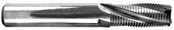 Solid Carbide, Multi Flute, Center Cutting Roughing End Mills - Coated 3/8" Mill Dia. x 3/8" Shank Dia. x 1" LOC x 2-1/2" OAL