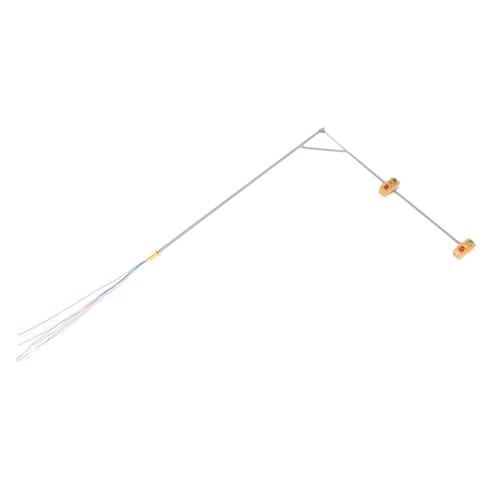 Uonlytech Model Building Material Miniature Traffic Light Model Railroad Light Signal Lamp for DIY Scenery Abs Gauge Compatible