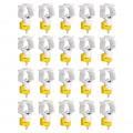 Leftwei 20Pcs Chicken Water Nipples, Poultry Waterer Nipples Kit Drinker Thickened Valve Automatic Water Drinking Nipples Outdoors for Poultry, Broilers, Breeders, Pullets, Ducks