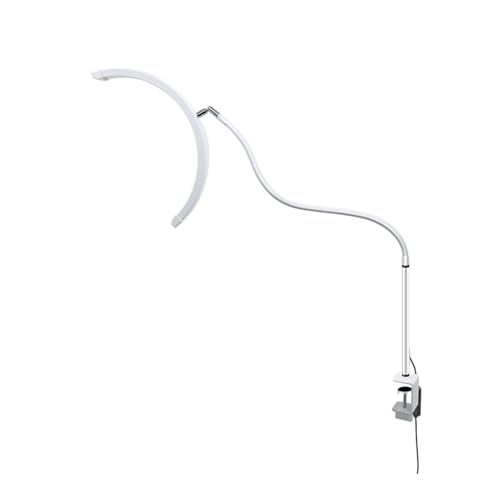 Lámpara de Uñas LED de Media Luna blanca AMONIDA de 16" para salones y estética 5