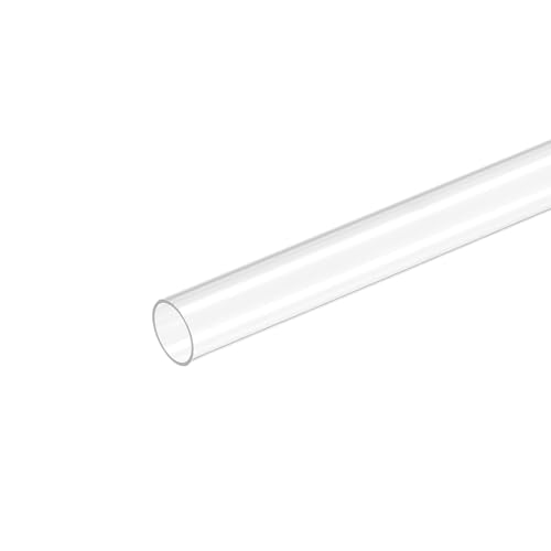 sourcing map Tubo de Plástico, Tubería Redondo de Policarbonato Rígido Transparente, 0,4' (10 mm) ID 0,43' (11 mm) OD 9,6' (245 mm), Alto Impacto, para Iluminación Modelos Plomería de Agua