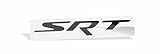 SRT Emblem Overlay Decal Sticker - 2014-2018 Jeep Grand Cherokee SRT - (Color: Flat Black)